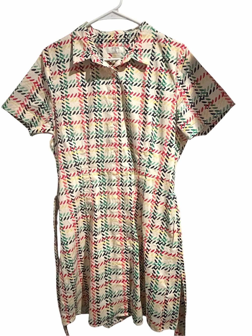 Women’s UNTUCK it Short-Sleeve Printed Shirt Dress